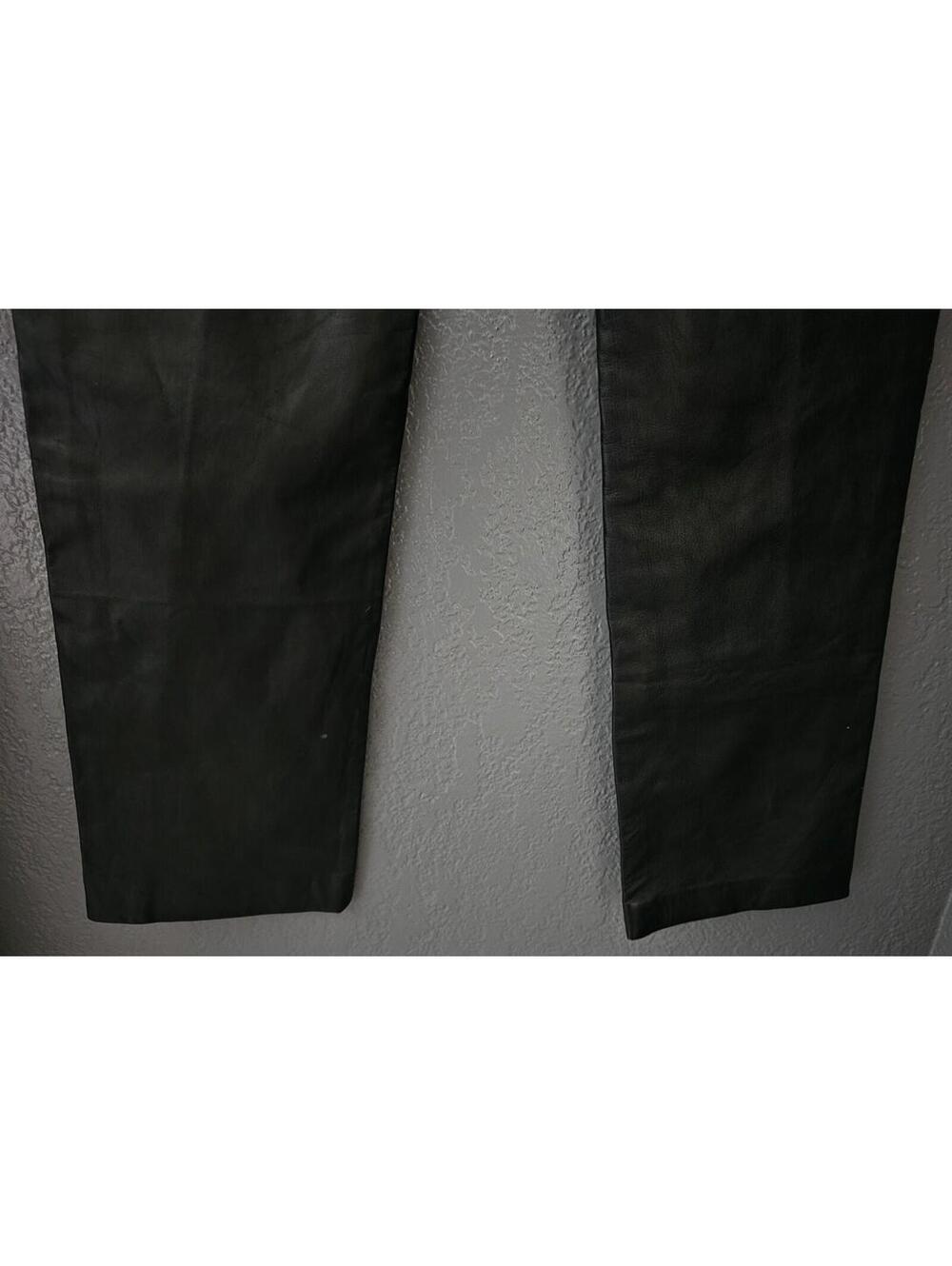 Vintage Women's Excelled Leather Pants Straight Leg Black Size 4 REG Zip Fly - Picture 15 of 16